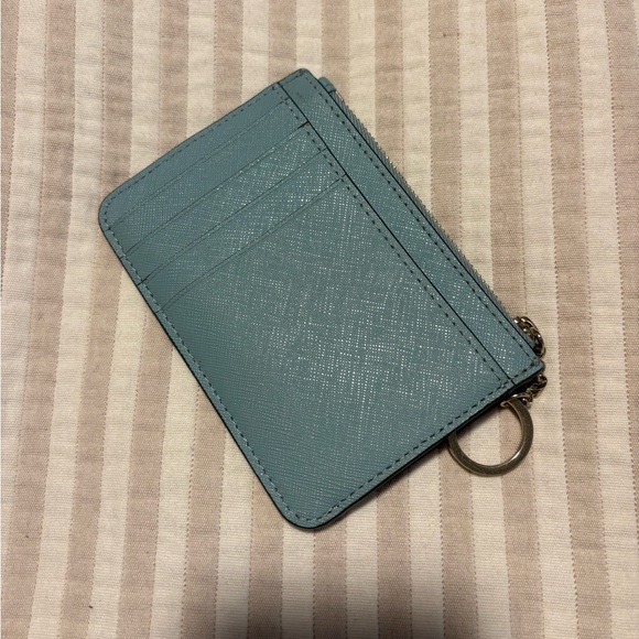 Blue Kate Spade Card Holder with Gold Accent - Picture 2 of 3